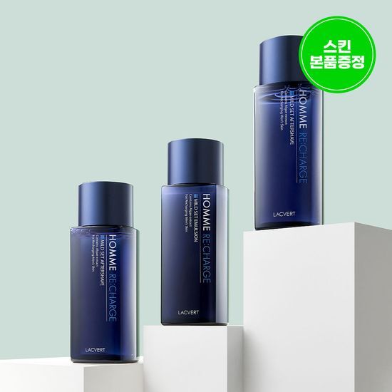 라끄베르 라끄베르 옴므 리차지 3종세트 (애프터쉐이브185ml*2ea+에멀전180ml)