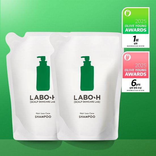 라보에이치 라보에이치탈모증상완화샴푸 두피강화 리필팩 333ML*2입 기획