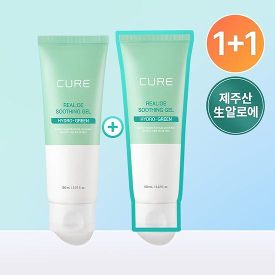 큐어 김정문알로에 큐어 알로에 수딩젤 기획 150ml X 2