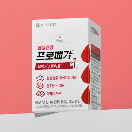 종근당건강 종근당건강 프로메가 오메가3 트리플 60캡슐 (장용성) (1개월분)