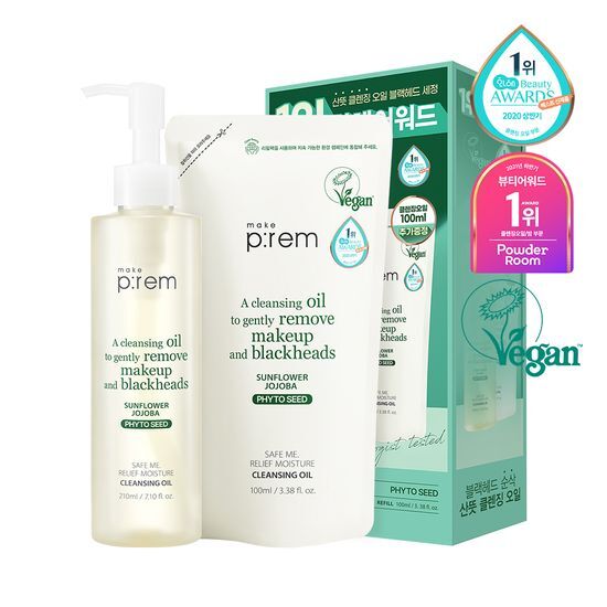 메이크프렘 메이크프렘 세이프 미 릴리프 모이스처 클렌징오일 리필기획 (210ml+100ml 리필)