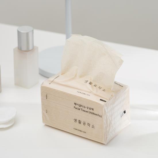 생활공작소 생활공작소 페이셜 미용티슈 무표백 250매 6팩 3개 (총 18팩) - 최저가 32,900원