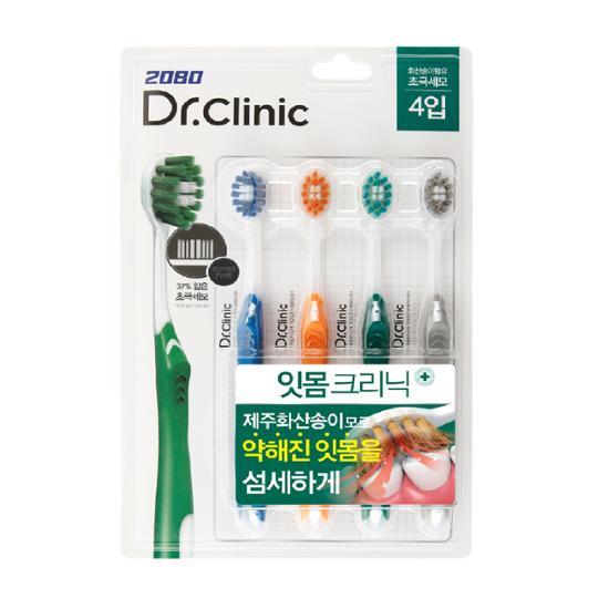 2080 2080 닥터크리닉 잇몸 칫솔 4입