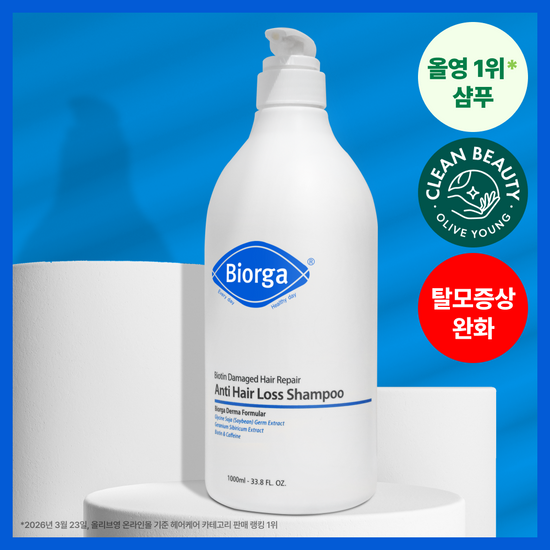 바이오가 바이오가 바이오틴 손상모발개선 탈모완화 샴푸 돌콩배아 1000ml
