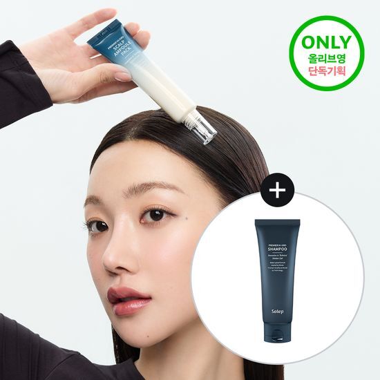 솔랩 솔랩 프리미엄 탈모/두피진정 두피앰플 40ml (+탈모샴푸100ml)