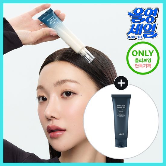 솔랩 솔랩 프리미엄 탈모/두피진정 두피앰플 40ml (+탈모샴푸100ml)