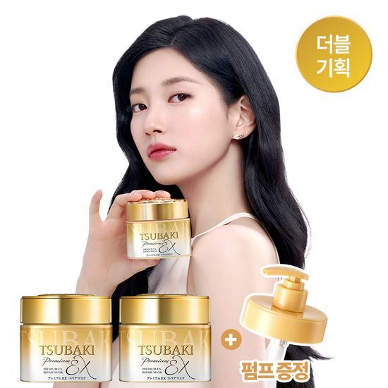 츠바키 츠바키 프리미엄 EX 리페어 마스크 180g 더블 기획 (+펌프 증정)