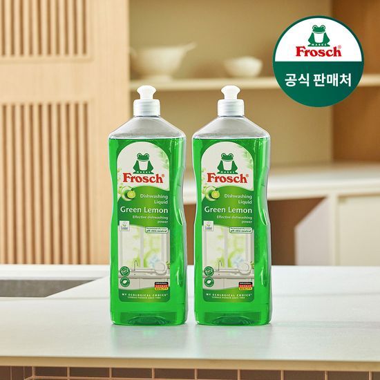 프로쉬 프로쉬 독일 주방세제 그린레몬 1L 2개