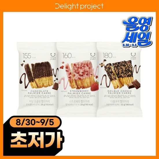 딜라이트 프로젝트 빨미까레 3종 택1 (저당초코/스트로베리/더블쿠키) 가격 추이 딜라이트 프로젝트 딜라이트 프로젝트 빨미까레 3종 택1 (저당초코/스트로베리/더블쿠키) - 최저가 990원