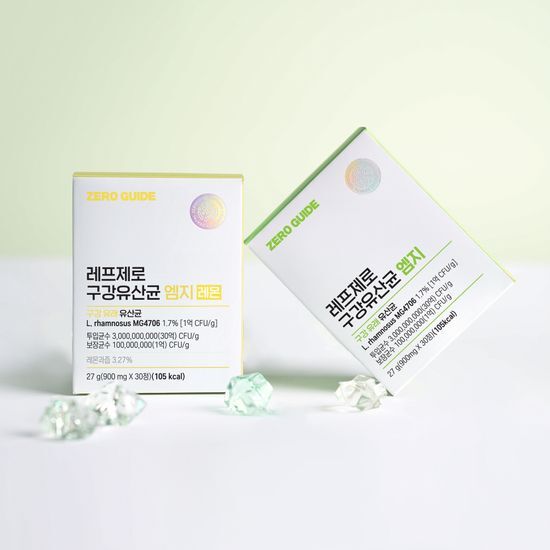 제로가이드 제로가이드 레프제로 구강유산균 엠지 2종(애플민트/레몬)