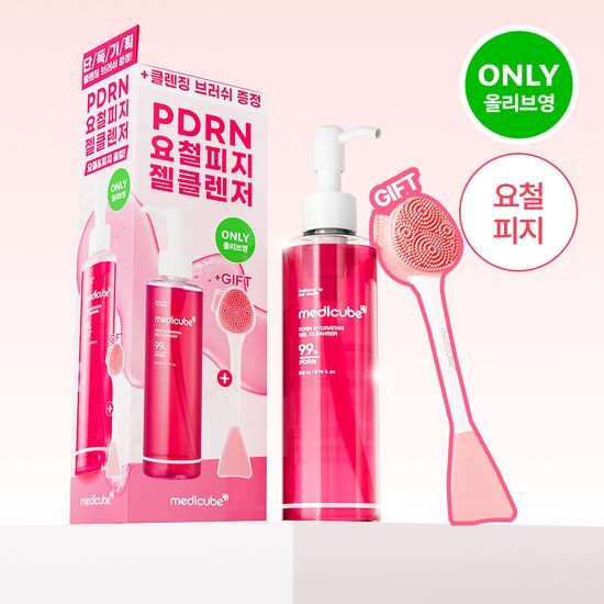 메디큐브 메디큐브 PDRN 젤투폼 클렌저 200ml 기획(+클렌징브러쉬 증정)