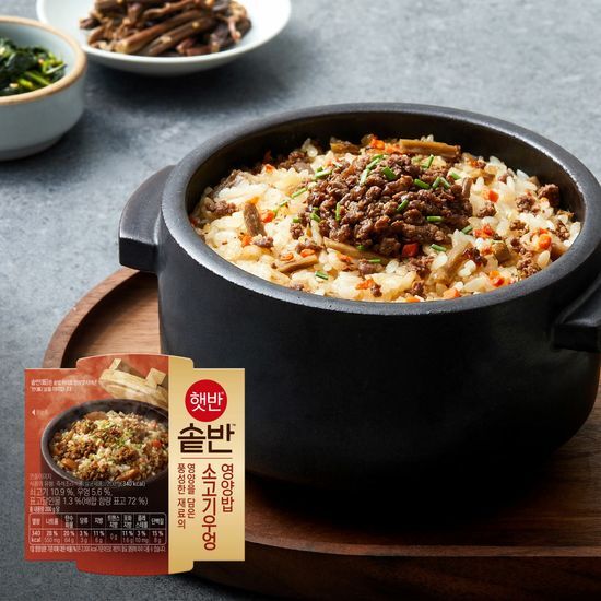 제일제당 햇반 솥반 소고기우엉밥 200G*18개 [1박스] - 최저가 64,220원