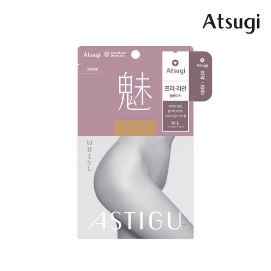 아츠기 아츠기 프리라인스타킹 1매 (웜베이지/파우더베이지)