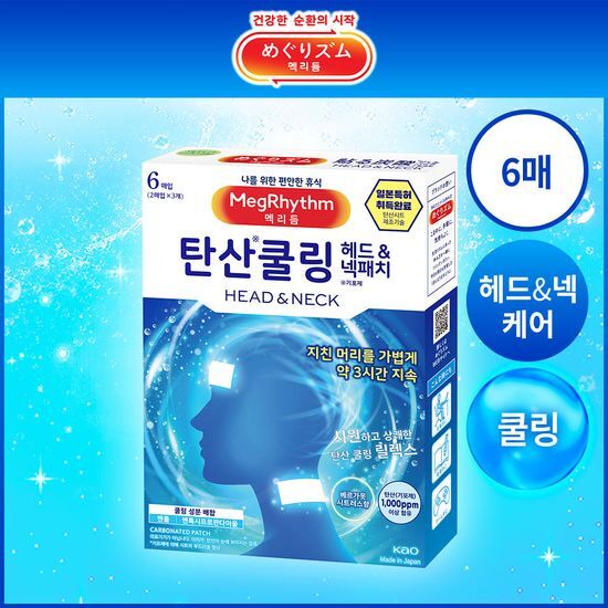 멕리듬 멕리듬 탄산 쿨링 헤드&넥 패치 6매입
