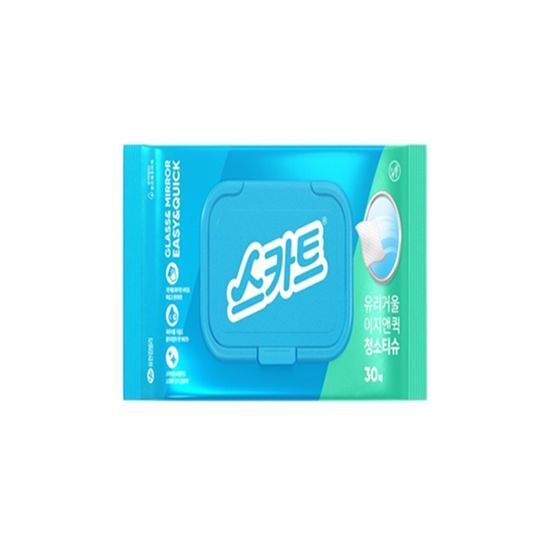 스카트 스카트 유리거울 이지앤퀵 청소티슈 30매