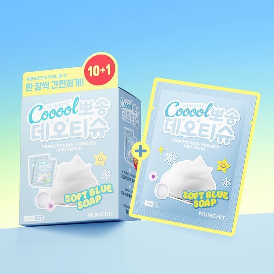 멈칫 멈칫 쿨 뽀송 데오티슈 10매 2종 택1 (+1매 증정기획)