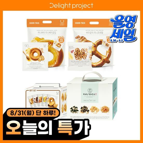 딜라이트 프로젝트 스낵 선물세트 4종 택1 가격 추이 딜라이트 프로젝트 딜라이트 프로젝트 스낵 선물세트 4종 택1 - 최저가 12,900원