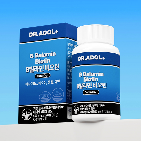 닥터아돌 닥터아돌 B발라민 비오틴 120정 (2개월분)