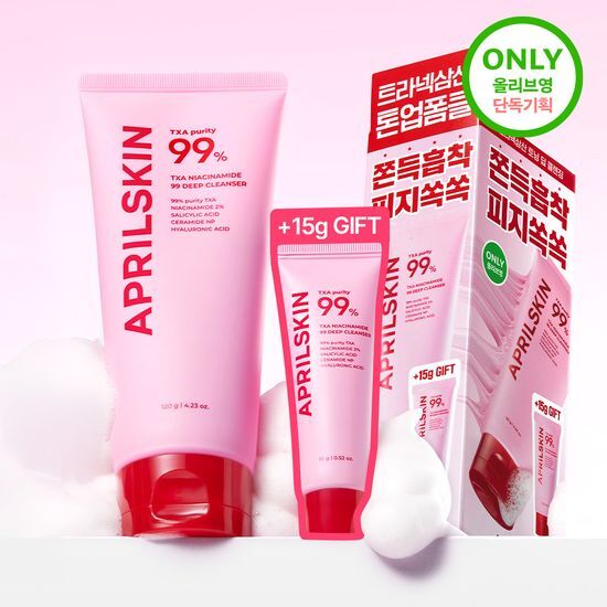 에이프릴스킨 에이프릴스킨 트라넥삼산 딥클렌저 120g 기획 (+15g 미니어처)