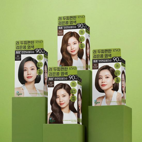 려 려 두피편한 검은콩 염색 120G 4종