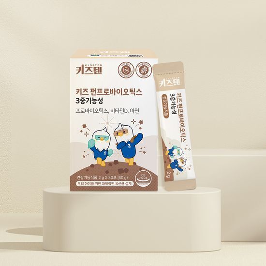 키즈텐 키즈텐 유산균 펀프로바이오틱스 3중기능성 30포 (1개월분)
