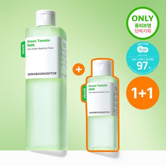 성분에디터 성분에디터 그린토마토 NMN 포어 하이드로 수딩 토너 350g 기획(+120g)