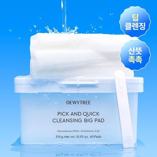 듀이트리 듀이트리 픽앤퀵 뜯어쓰는 클렌징 빅 패드 60매