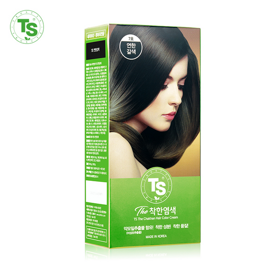 TS샴푸 TS 착한 염색 7호 120G (연한갈색) NEW