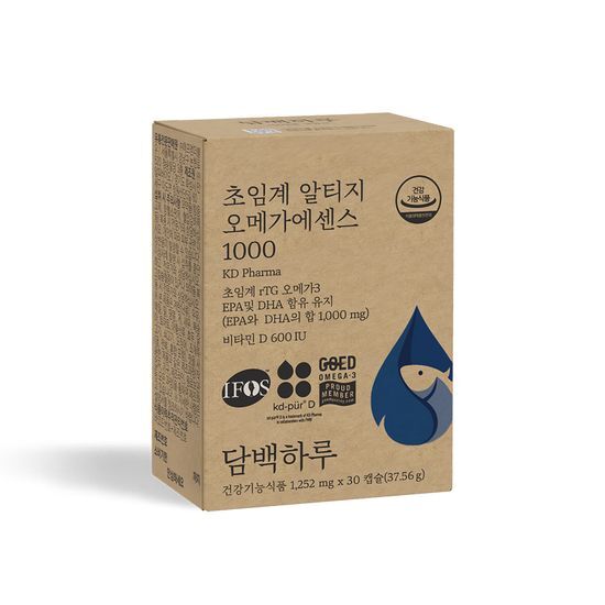 담백하루 담백하루 초임계 알티지 오메가 에센스 1000 30정 (1개월분)
