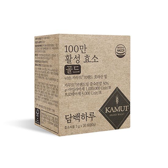 담백하루 담백하루 100만 활성 효소 골드 카무트 30포 (1개월분) - 최저가 27,750원
