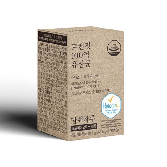 담백하루 담백하루 트랜짓 100억 유산균 30캡슐 (1개월분)