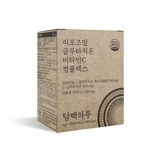 담백하루 담백하루 리포조말 글루타치온 비타민C 컴플렉스 30포 (1개월분)