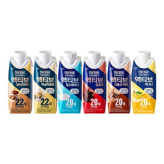 하이뮨 하이뮨 프로틴 밸런스 액티브 250ml 8종 (밤티라미수/바닐라봉봉/밀크쉐이크/딥초코/더블샷커피/바나나/쿠키/딸기) - 최저가 3,200원