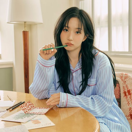 도씨 도씨 실크핏 클로에 긴팔 커플 잠옷 세트