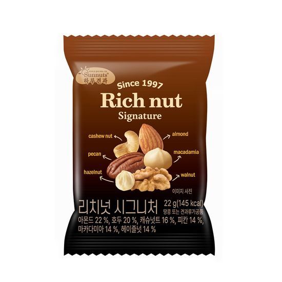 하루견과 시그니처 22g 리치넛 가격 추이 하루견과 하루견과 시그니처 22g 리치넛 - 최저가 1,300원