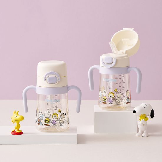 락앤락 락앤락 스누피 리틀럽 원터치 PPSU 양손 빨대컵 310ml (HAP917BLU)