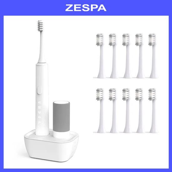 제스파 제스파 클리덴 건조살균 음파전동칫솔 ZPL1125 + 리필칫솔모 10개입 ZPL1085N(5)