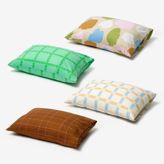 웜그레이테일 웜그레이테일 코튼 패턴 베개 커버 (4colors/2size)
