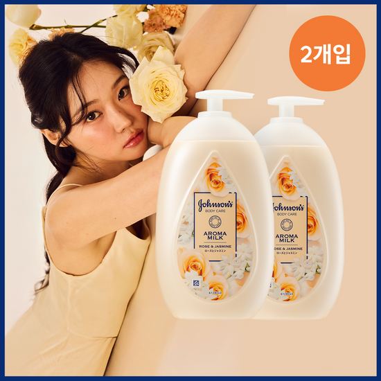존슨즈 존슨즈 아로마 밀크 로즈 & 자스민 500ml 더블 기획