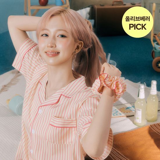 도씨 해원 PICK 도씨 실크핏 러브썸 반팔 커플 잠옷 세트