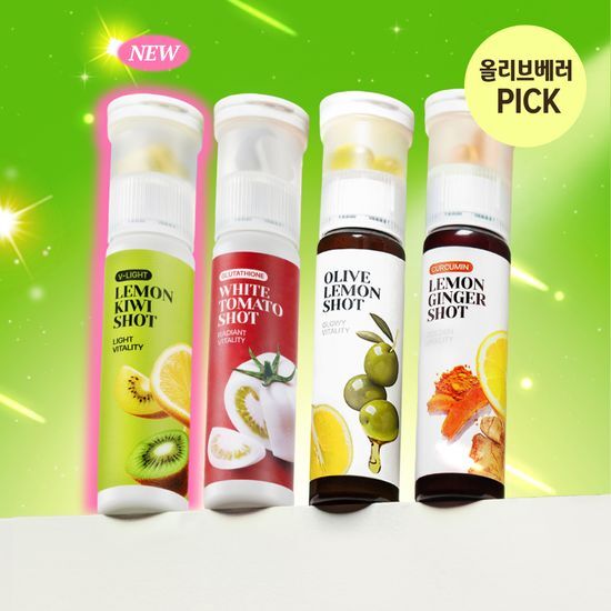 라티브 라티브 샷주스 1개입 4종 택 1 (올리브레몬샷/커큐민레몬진저샷/글루타치온 화이트토마토샷/브이라이트 레몬키위샷)