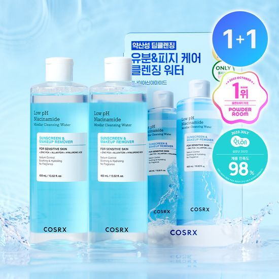 코스알엑스 코스알엑스 약산성 나이아신아마이드 미셀라 클렌징워터 400ml 2입 기획
