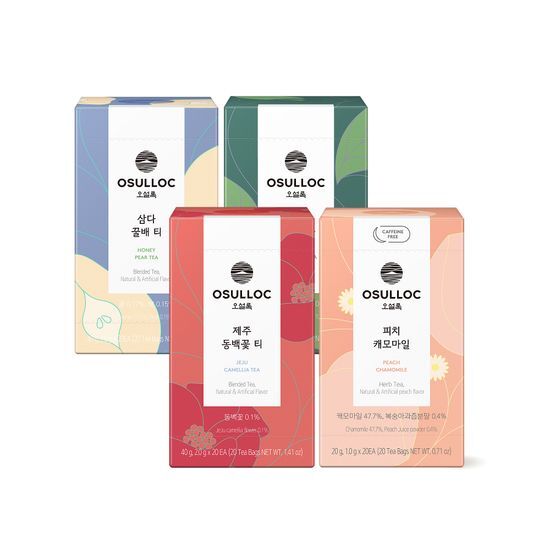 오설록 20입 티백 4종 택 1 가격 추이 오설록 오설록 20입 티백 4종 택 1 - 최저가 7,490원