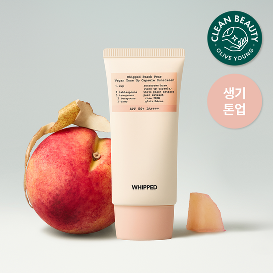 휩드 휩드 피치페어 비건 톤업 캡슐 선크림 50ml