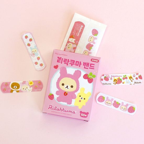 플라잉웨일즈 플라잉웨일즈 리락쿠마 밴드 50매_스트로베리