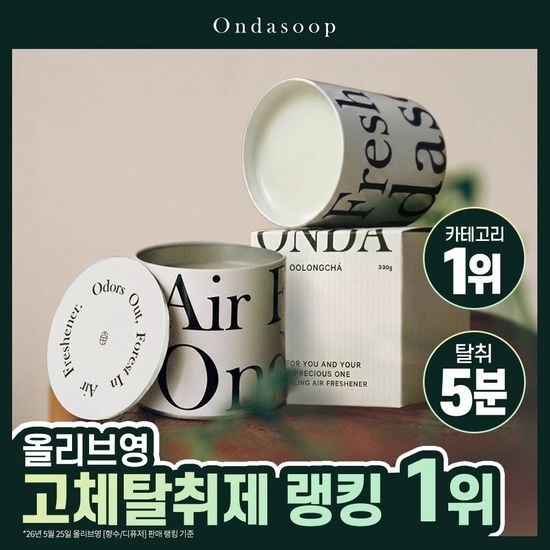 온다숲 온다숲 힐링 고체탈취제 330g 우롱차향