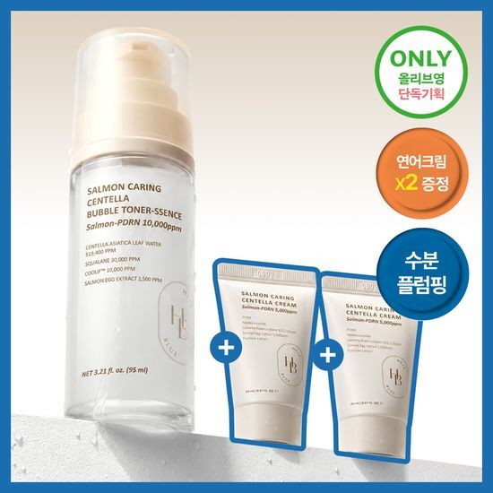 헤브블루 헤브블루 살몬 케어링 센텔라 버블 토너-센스 95ml 기획(+센텔라 크림 20ml*2ea)