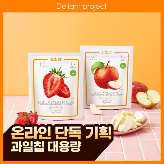 딜라이트 프로젝트 딜라이트 프로젝트 과일칩 대용량 (딸기칩/사과칩)
