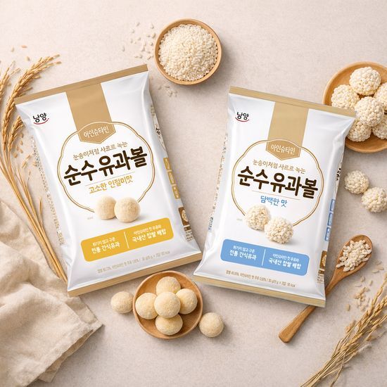 남양 남양 아인슈타인 유과볼 아기과자 30g 4개입 택1(담백한맛/고소한인절미맛)