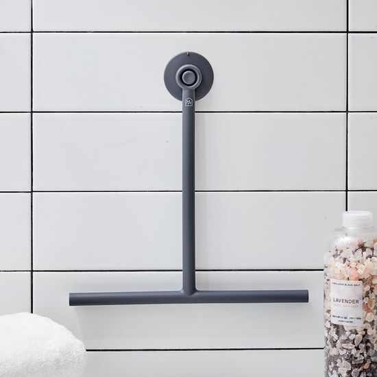 모던하우스 WOW 깔끔 창문닦이와 흡착걸이 세트 와이드 다크그레이